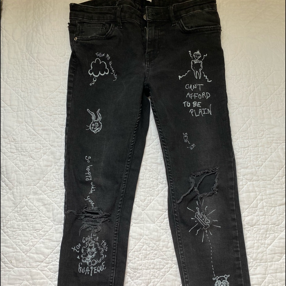 Zara art jeans